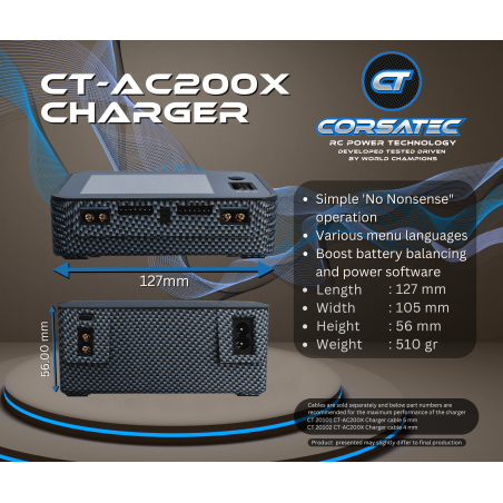 Corsatec Dual Pro charger AC/DC - EU - CORSATEC - CT20001